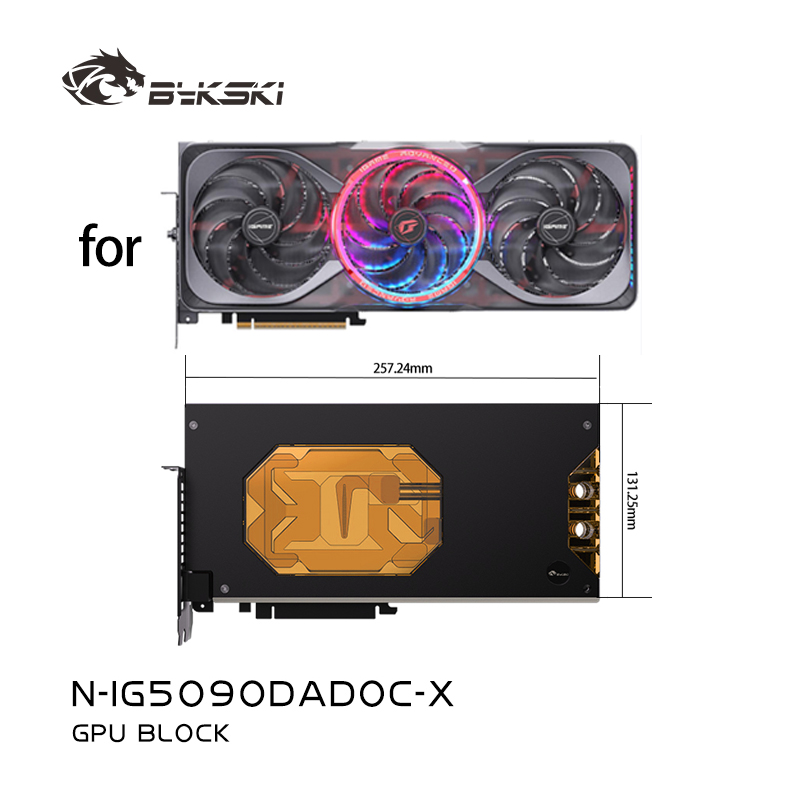 Rtx 5090 32Gb - บล็อก GPU Bykski สำหรับการ์ดจอ Colorful IGame