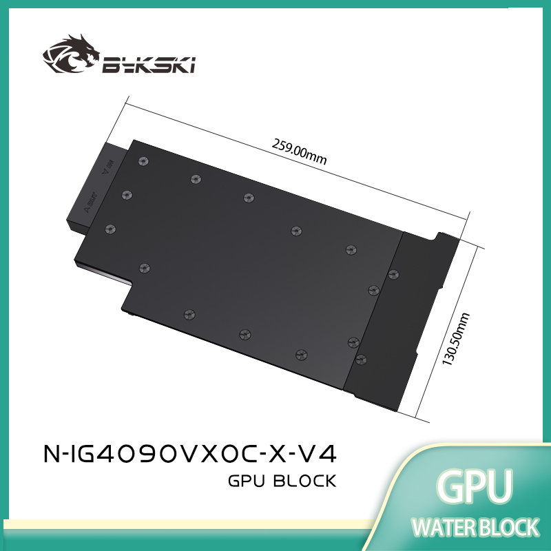 Rtx 4090 Water Block - บล็อก GPU Bykski สำหรับการ์ดจอ Colorful IGame