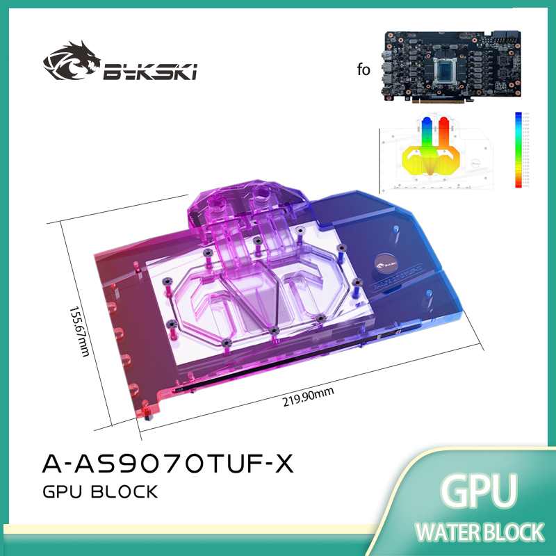 บล็อก GPU Bykski สำหรับการ์ดแส - Rx 9070 Xt บทวิจารณ์และราคา