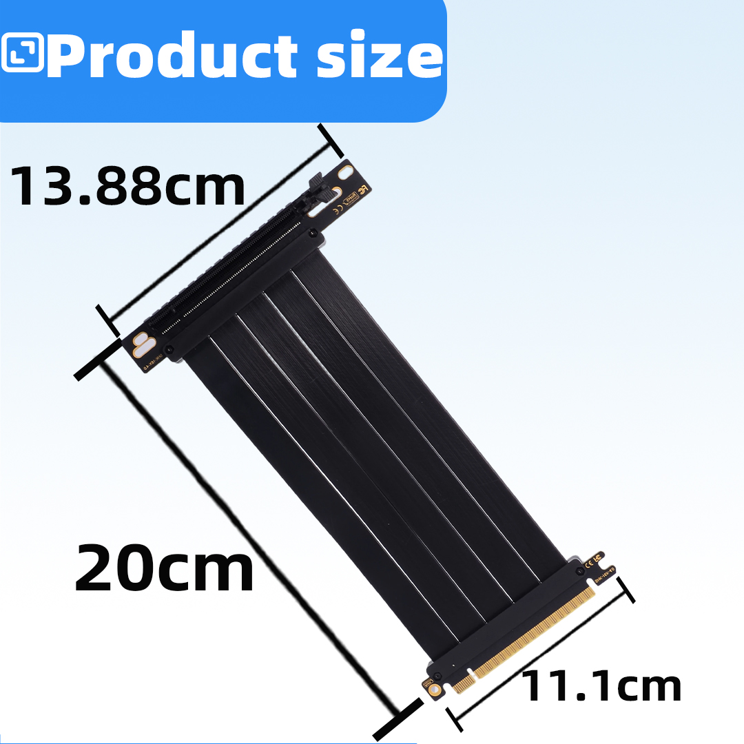 PCIE 4.0 X16 การ์ดกราฟิกสายอะแ - Pcie 5.0 Gpu Riser Cable บทวิจารณ์และราคา